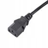 Kabel zasilający Akyga AK-PC-05A CEE 7/7 - IEC C13 250V/50Hz 10A 5m czarny