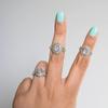 Moonstone Gemstone Ring, Solid 925 Sterling Silver Ring, Bohemian Ring, Statement Ring, Birthstone Ring, Anniversary Ring, Stacking Ring
