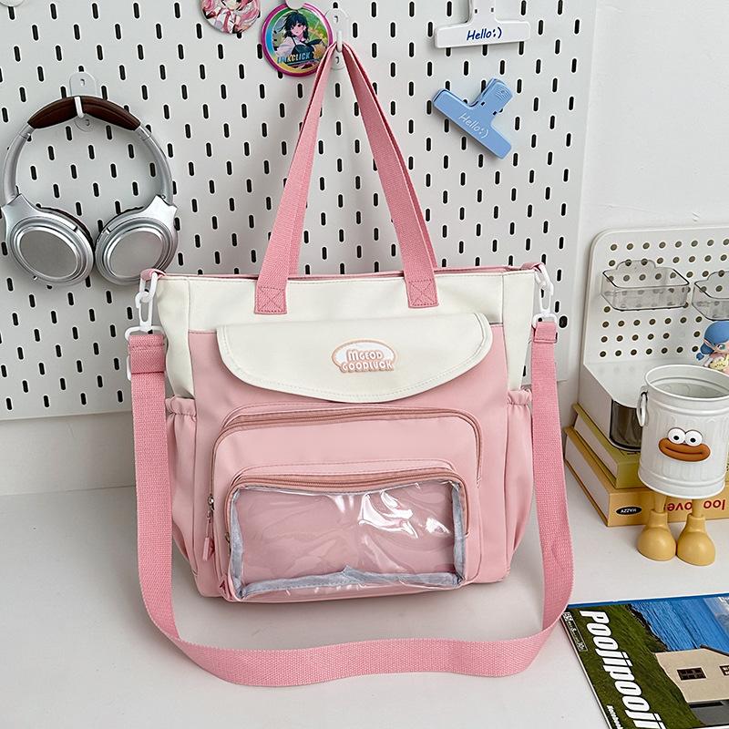 

Маленькая свежая, милая, высококачественная косметичка контрастных цветов, легкая сумка-мессенджер для повседневных занятий для девочек