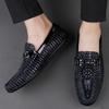 Men Loafers Genuine Leather Moccasin Footwear Lightweight Breathable Driving Shoes Male Classical Office Shoes Men Shoes Loafers