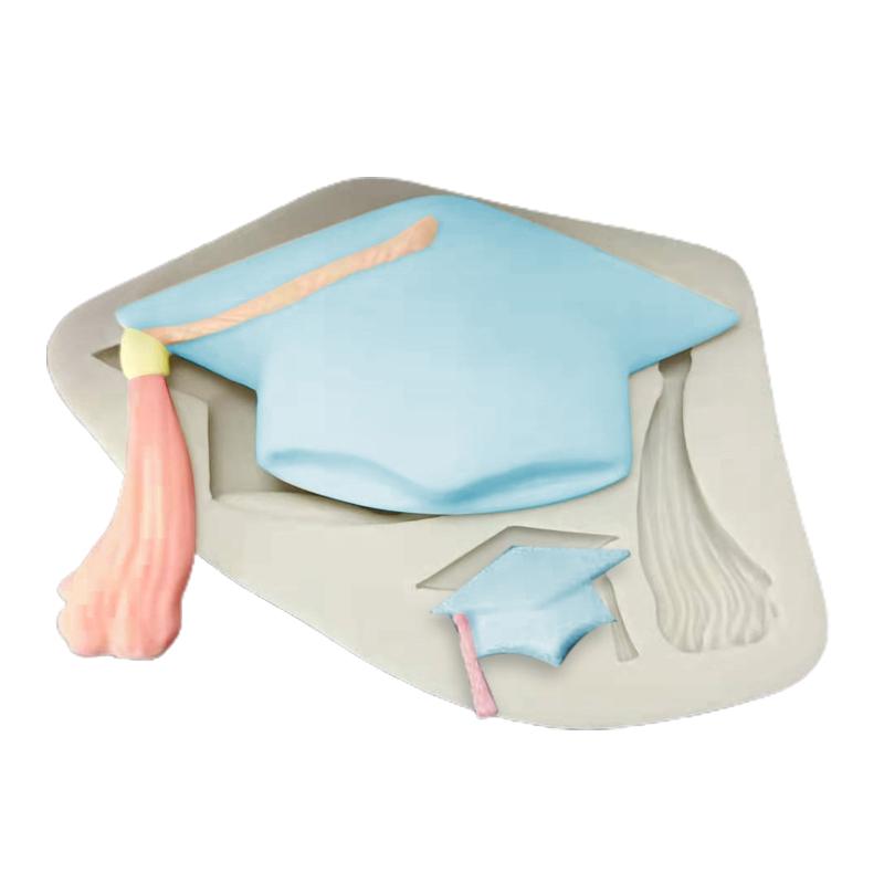 DIY Graduation Themed Silicone Mold Cupcake Topper Fondant Party Cake Decorating Gadgets Candy Chocolate Gumpaste Moulds