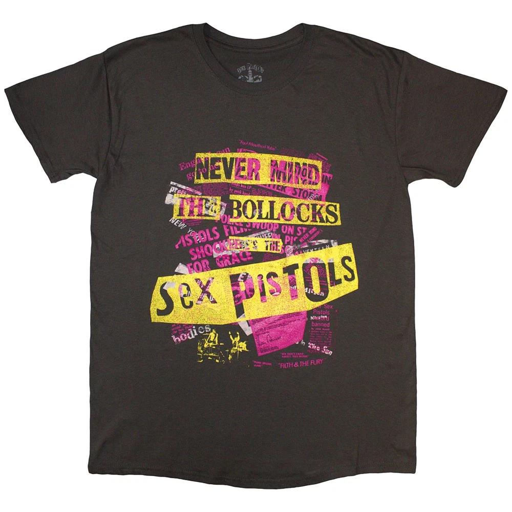 The Sex Pistols Nmtb Text Overlay Unisexs TShirt Unisexs L