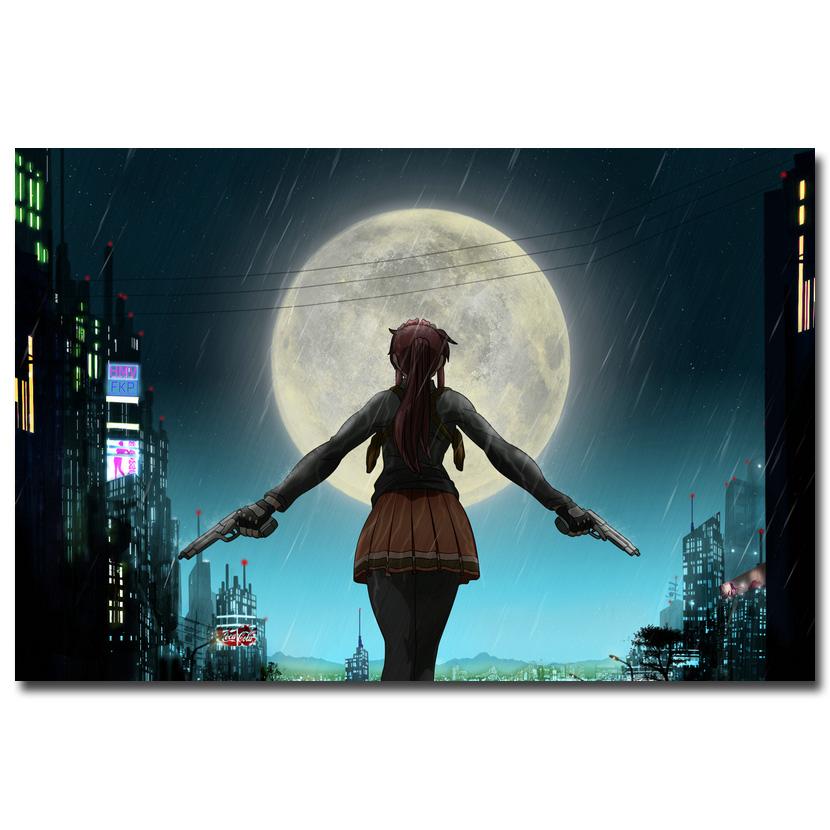 Japanese Anime Black Lagoon Poster Revy Decoration Art Decor Painting Home Decor Bar Kawaii Room Decor Canvas Quality Poster