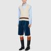 Gucci Vests Men's Ecru V-neck Moderate Knitted Fabric 681081-XKB2N-9275
