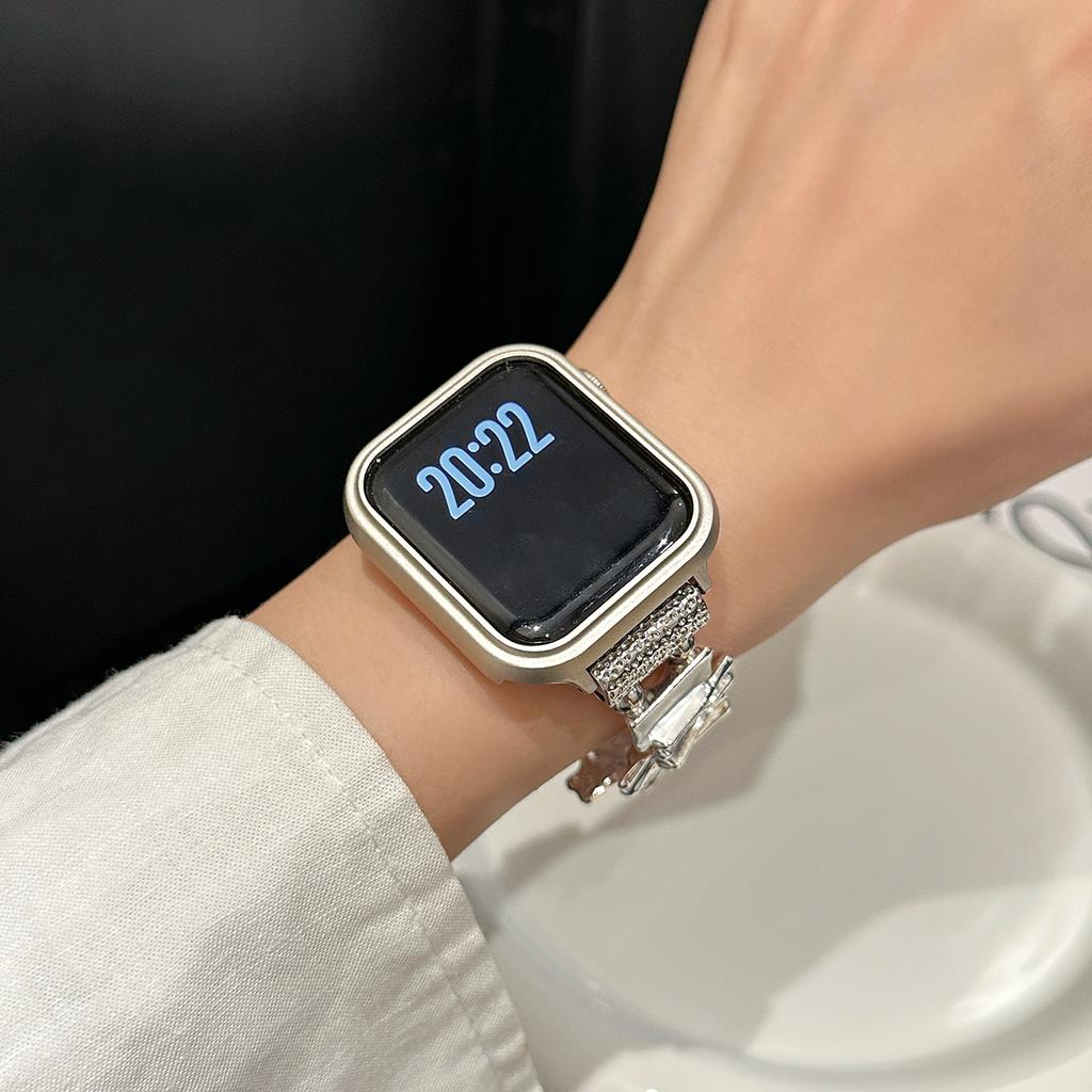 Kollisionsschutz-Aluminiumlegierungsgehäuse für Apple Watch S11 S10 46/42mm 45/44/41/40mm vielseitiges Low-Luxury-Gehäuse für iWatch-Serie S9/8/7