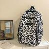 Batoh s leopardím potiskem pro studenty druhého stupně ZŠ, lehká školní taška, dívčí batoh s velkou kapacitou
