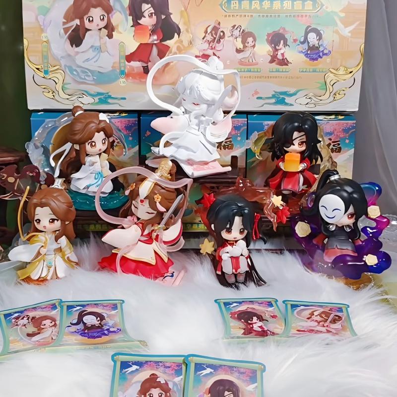 Binecuvântarea Oficialului Ceresc Seria Splendoarea Picturii Cutie Misterioasă Tian Guan Ci Fu Figurine Xielian & Huacheng