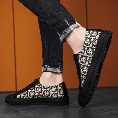 Mode Luxe Merk Heren Casual Schoenen Hoge Kwaliteit Platte Buiten Sneakers Italiaanse Comfortabele Tenis Skateboard Schoenen Designer Zwarte Herenschoenen