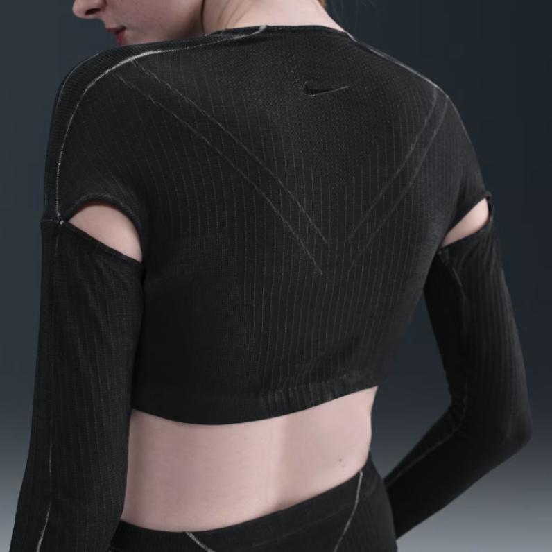 Nike X Knwls Ghost Top Pullover V-Neck Striped Long Sleeve T-Shirt Women tops IB0265-010