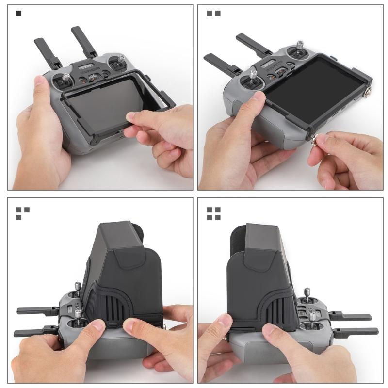Silicone Sun Hood Sun Block for Air 3 RC2 Remote Control Protector Anti Glare Sunshade