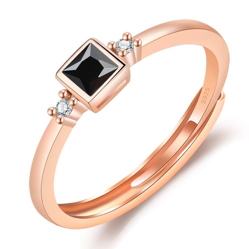 2022 Korean Fashion Women's Diamond Flash Open Ring - Stylish Hollow Design