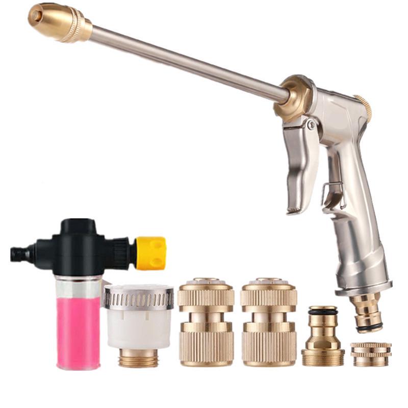 High-Pressure Car Wash & Agricultural Spray Head with Freeze-Proof, Sun-Proof Hose Connector