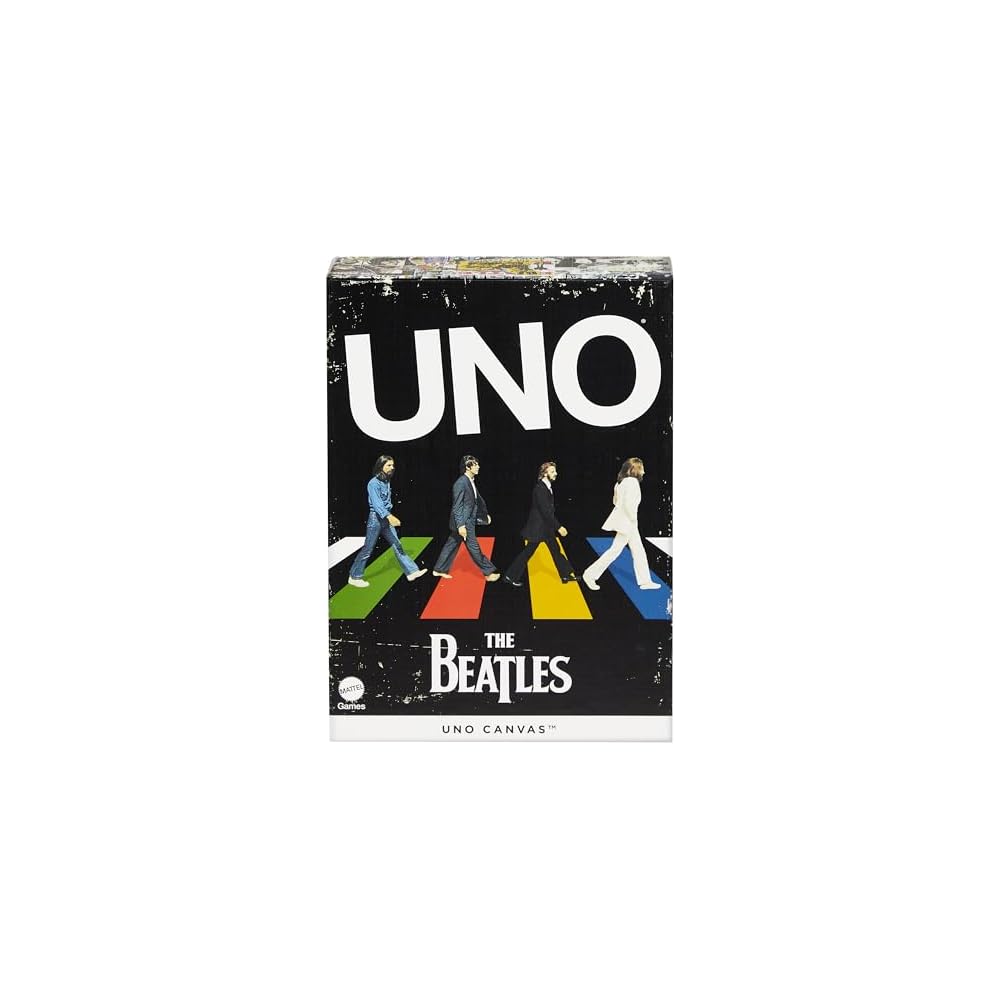 

Mattel UNO Beatles Card Game 112 Cards for 2-10 Players Ages 7 and Up Black