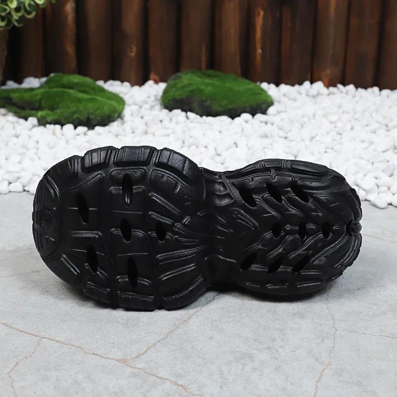 Fashion 2025 Summer Women's Platform Vulcanized Shoes Round Toe Hollow Lace-Up Sport Sandals for Daily Outdoor Ladies Casual Sneakers