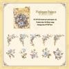 Retro Wisteria Shadow Edge Creative Stickers - Romantic Floral DIY Journal Décor