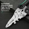 Professional Multifunctional Steel Wire Stripper Pliers Cutter Wire Crimper For Electrical Work And Home Repair