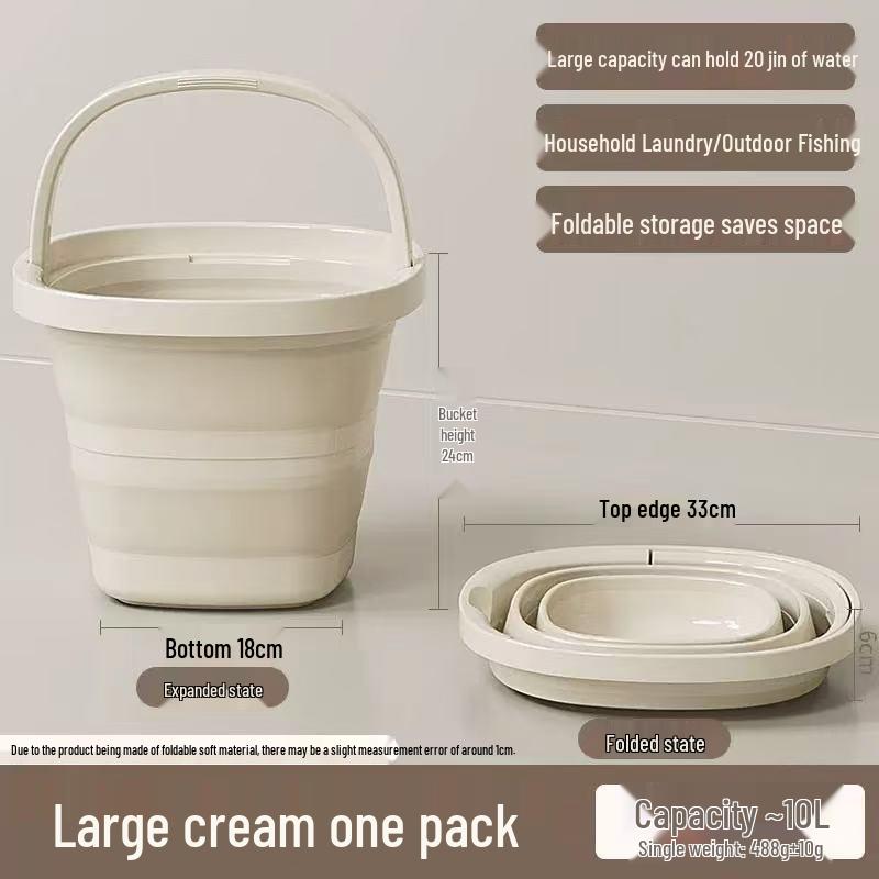 Portable Thickened Folding Bucket for Travel and Outdoor Activities