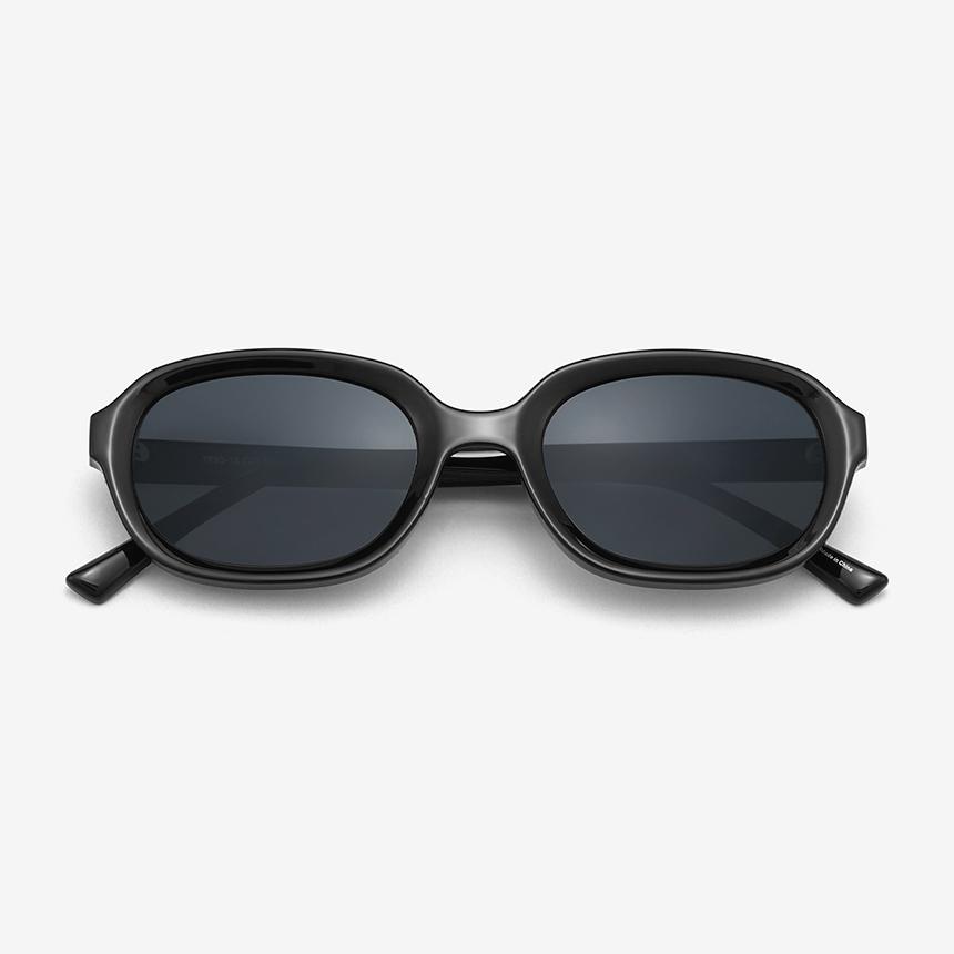 Seutailwokeu Oval Sunglasses Style Work Tr90-16 C1_Black Unisex Horn-Rimmed Daily