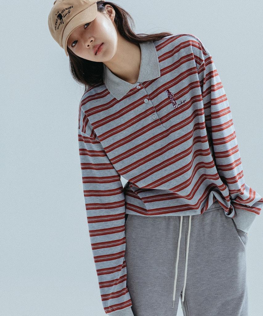 ANNEHEARTS Soft Knit Wide Easy Pants_Melange