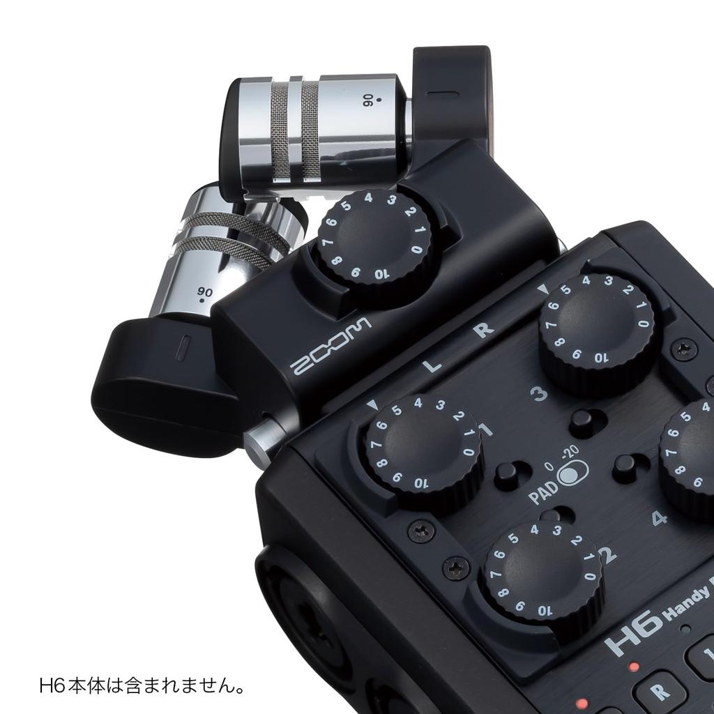 ZOOM XY Stereo Microphone Capsule Switchable Expansion Capsule for XYH-6/BLK 90°/120° H5/H6/H8/Q8/Q8n-4K/U-44/F1/F4/F8/F8n (For Recording)