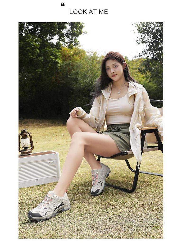 Wander-Sneaker in Übergröße 46 für Damen & Herren - Rutschfeste High-Top-Outdoorschuhe für Bergsteigen, Camping & Reisen