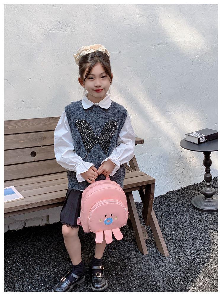 Cartoon Kinder Leichter Mini Rucksack - Niedliches Puppen Design für Jungen & Mädchen