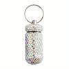 New Medicine Organizer Bottle Pill Box Tablet Holder Pill Box Sparkling Full Rhinestone Aluminum Alloy Box Storage Container