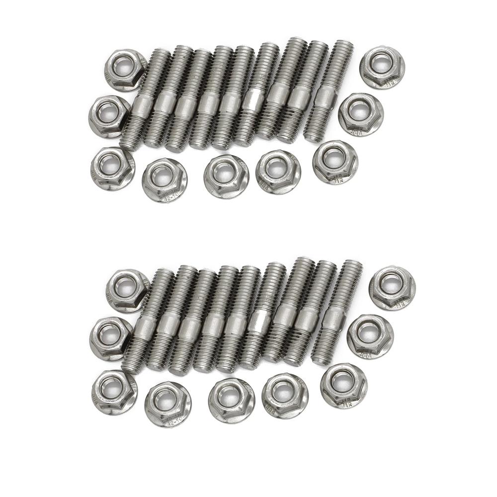 M8*40 Exhaust Manifold Stud For Honda Civic Acura Integra V3 B D Series Stainless Steel Stud Serrated Bolts Nut Screw