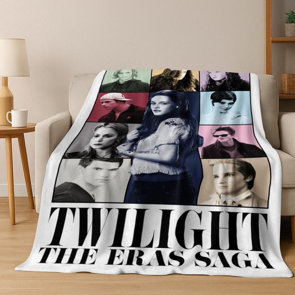 2026 New Twilight Isabella Edward Art Flannel Blanket,Cozy Soft Throw Blanket for Home Bedroom Bed Sofa Picnic Cover Gift Kids