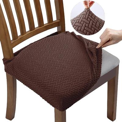 Noile huse pentru scaune durabile din jacquard, detașabile, lavabile, elastice, anti-praf, spandex, sufragerie, pernă pentru scaun tapițată Slipco