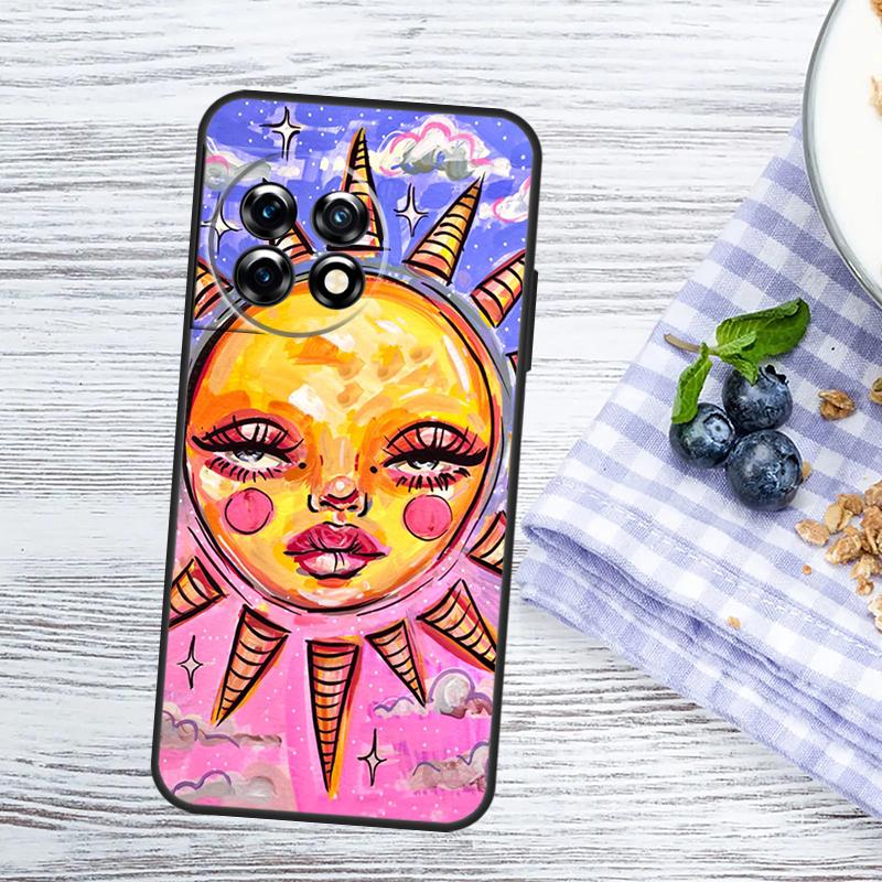 Indie Kids Aesthetic Hippie Acid Trip Case For OnePlus Nord CE 5 3 4 Lite N20 N30 OnePlus 10T 13T 13R 12R 15R 11 12 13 15 Cover