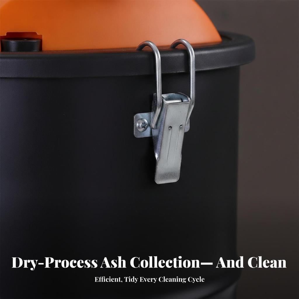 Ash Vacuum with Metal Wand Portable Cleaner for Wood Heater