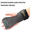 2Pcs Cowhide Gym Gloves Grips Anti-Skid Weight Power Belt Lifting Pads Deadlift Workout Fitness Palm Protection Training Guards