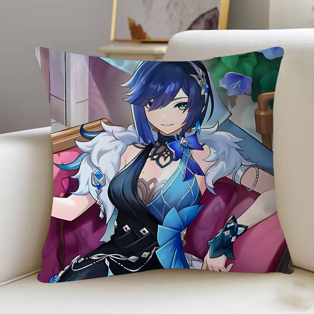 Yelan Anime Pillow Cover Design Cushion Cover Decor Holiday Decorati