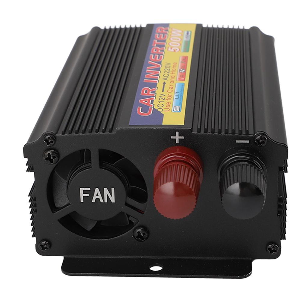 500W Auto-Wechselrichter 12V DC zu AC Strom-Wechselrichter mit Betriebsanzeige Lichtschalter Taste Spannung