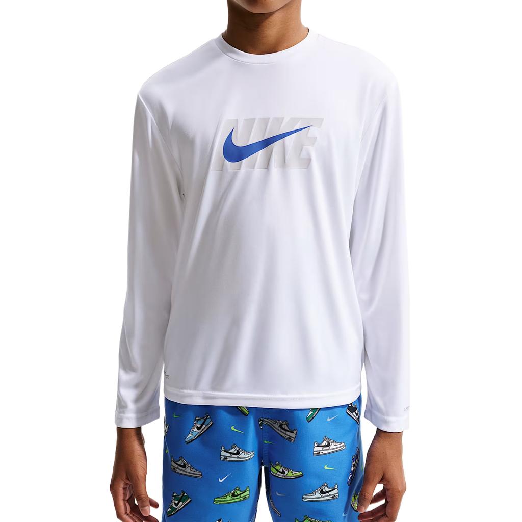 Nike Dri-Fit Long Sleeve Crew Neck Comfortable Fitting Swimwear Kids swimwear IQ7795-100