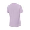 Li-Ning Comfortable Casual Simple Quick-Dry Letter Round Neck Pullover Short Sleeve T-Shirt Women T-Shirts Twilight-Purple ATSV140-4