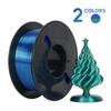 Silk Multi-color PLA 3D Printing Filament, 200g/250g, for All FDM Printers.