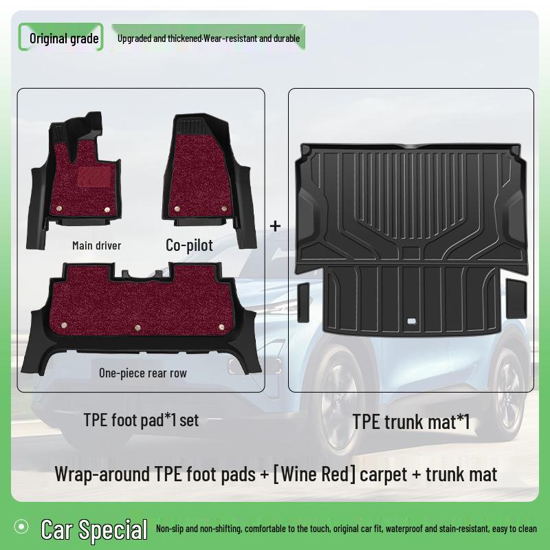 Changan New Deep Blue S05 TPE Floor Mats - Compatible with 26 Models, Full Coverage Car Accessories.