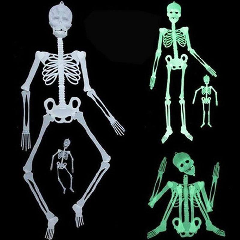 Halloween Scary Prop Luminous Hanging Human Skeleton Outdoor Party Decoration