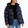 Womens Casual Hooded Cotton Puffer Jacket Winter Warm Loose Fit Solid Color Daily Wear