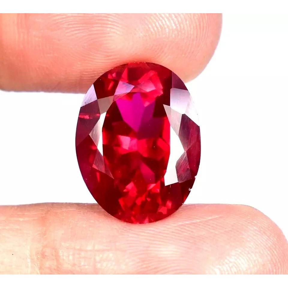 Certified Natural Red Ruby Blood Mozambique Oval Cut 12+ Ct Fabulous Gemstone