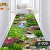 Flower 3D Carpet Floor Mat Door Entry Corridor Stairway Strip Home Carpet