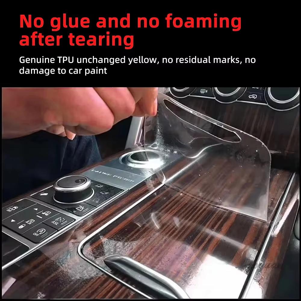 TPU Protective Film for Mazda CX-60 CX-90 2022 2023 2024 2025 Car Interior Center Console Transparent Anti-scratch Accessories