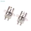 BA15D Dual-Pin Bayonet Light Socket - Metal Flange Mount Lamp Holder for Automotive/Boat Lights (26x29mm Dimensions)