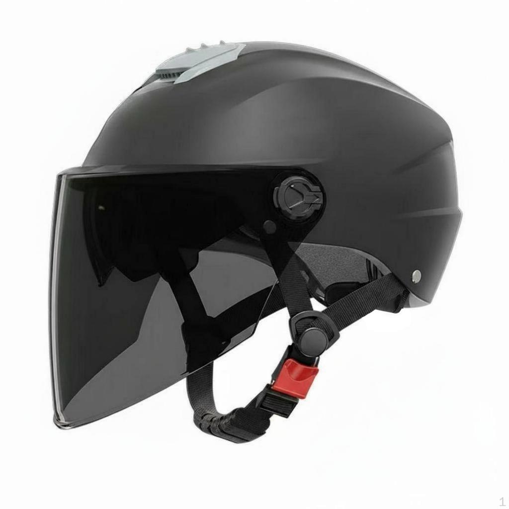 Double Visor Helmet Sun Protection Electric Bike Breathable Guarding Headwear for