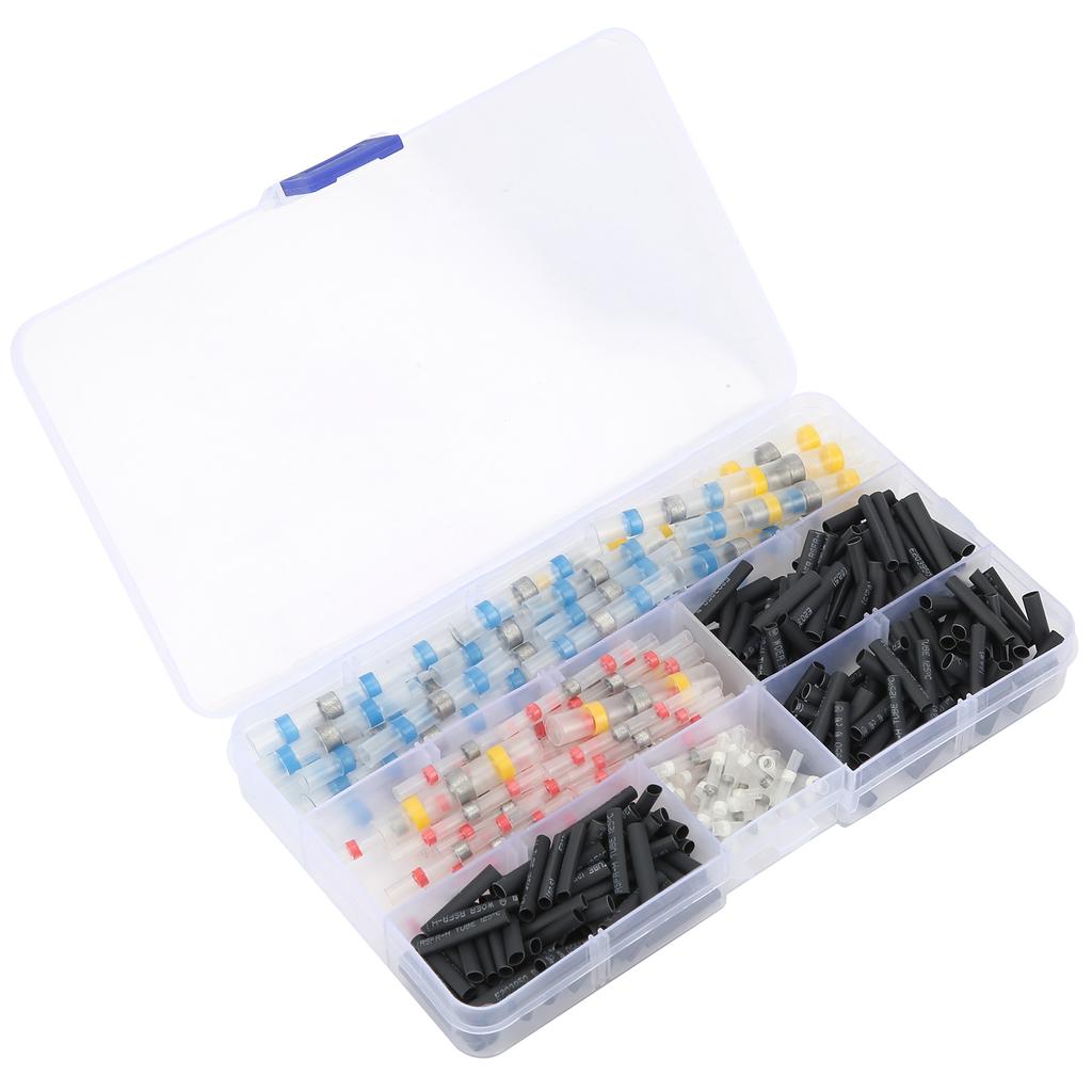 300pcs Heat Shrink Butt Crimp Connector Tube Waterproof Solder Sleeve Wire Connector Set