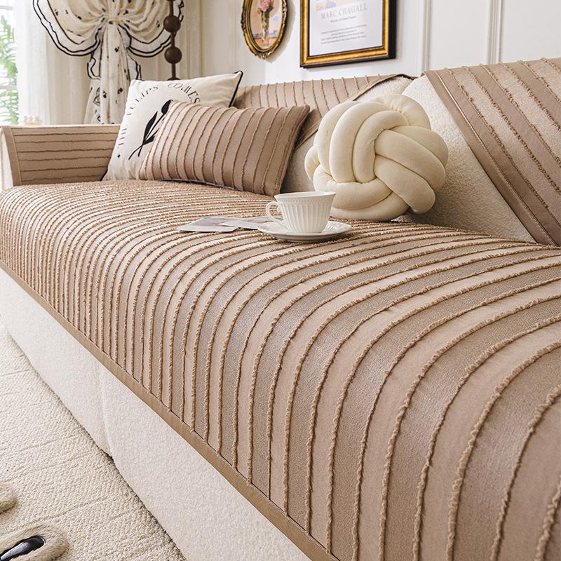 Simple Soft And Sticky One-Piece Sofa Cushion Fixed Anti Slip Sofa Cover Cloth Suitable For All Seasons Soft And Wear-Resistant