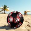 SIZE 5 Atlas Football Club (Black & Red Background) Soccer Ball Colorful All Ages Machine Stitched PVC Competition Ready Durable High-Bounce
