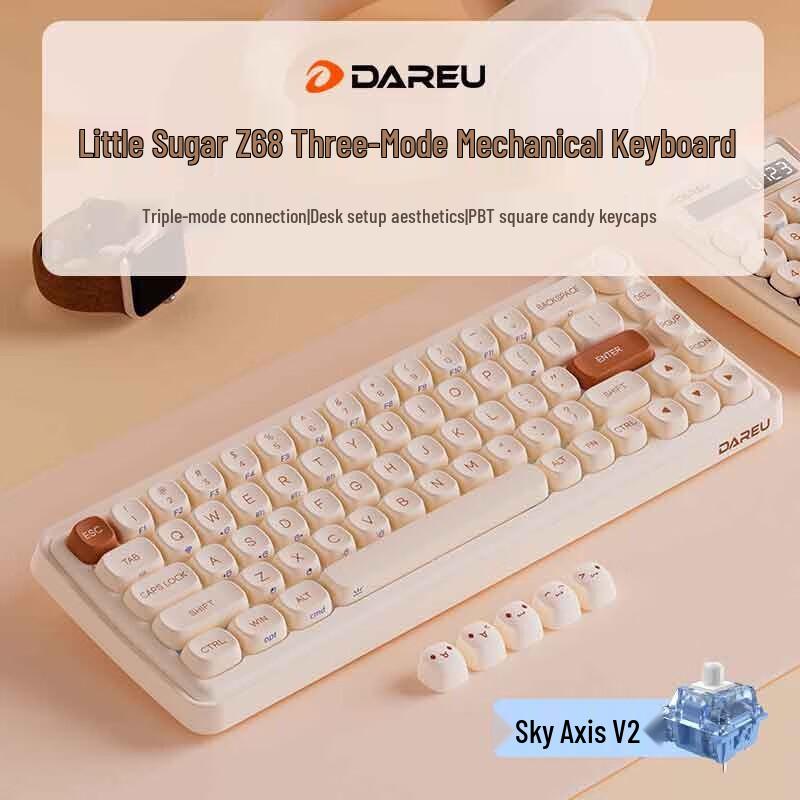 

Dareu Z68 Triple-Mode Wireless Mechanical Keyboard
